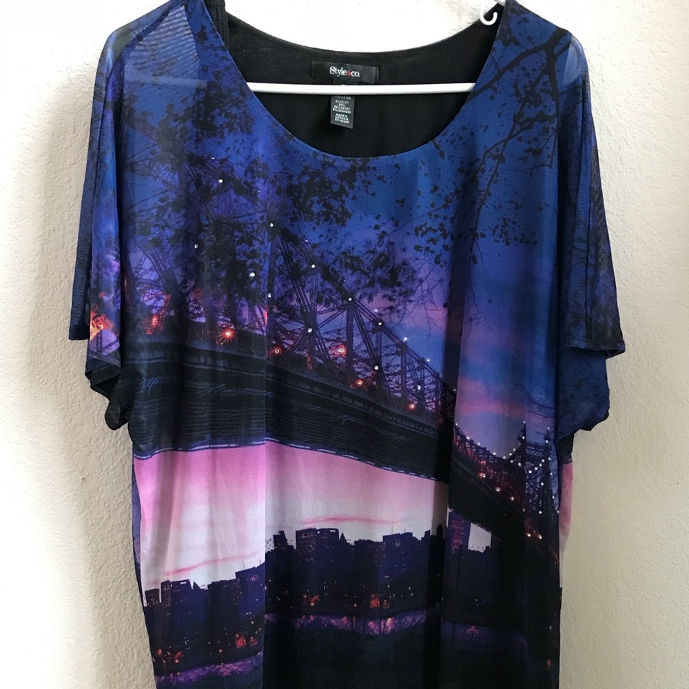 Brooklyn Bridge NY cityscape top! XL